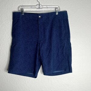 Callaway Opti Dri Perry Ellis Golf Shorts Mens 36 Navy Blue Stretch Mini Texture